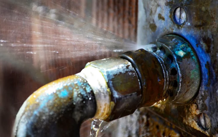 На улице 22 Партсъезда прорвало трубы с водой На улице 22 Партсъезда прорвало трубы с водой